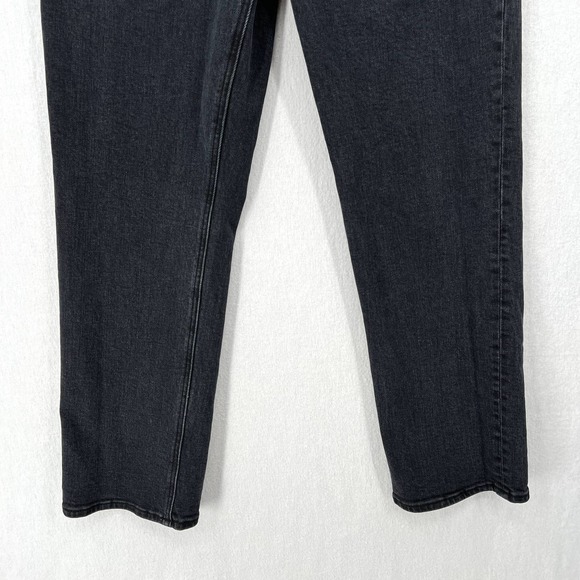 ARITZIA DENIM FORUM Jeans Womens 29 Black The Arlo High Rise Straight 28L - Picture 9 of 16